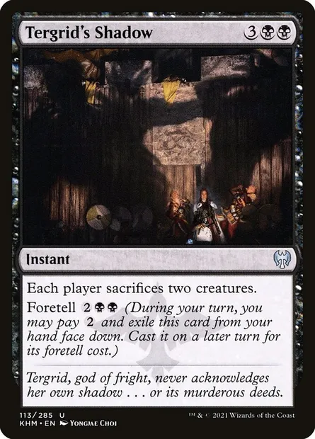 Tergrid's Shadow, Magic card KHM 113 — Kaldheim set