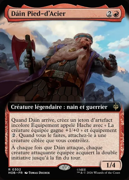 Dáin Pied-d'Acier, carte Magic HOB 302 — extension The Hobbit