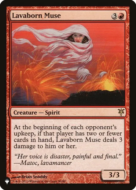 Lavaborn Muse, Magic card PLST DDK-50 — The List set