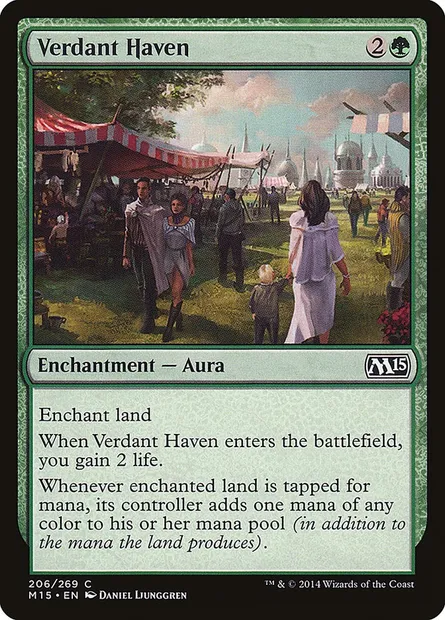 Verdant Haven, Magic card M15 206 — Magic 2015 set