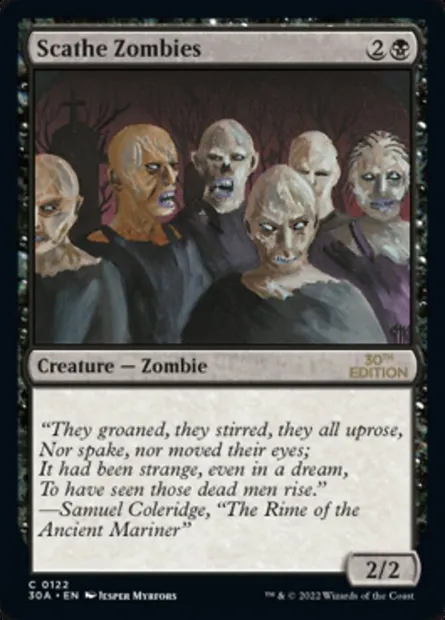 Zombies dévastateurs, carte Magic 30A 122 — extension 30th Anniversary Edition
