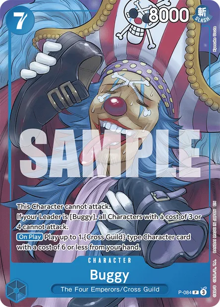 Buggy, One Piece card P-084 — Promotion card set