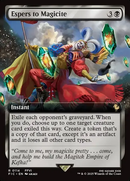 Espers to Magicite, Magic card FIC 114 — Final Fantasy Commander set