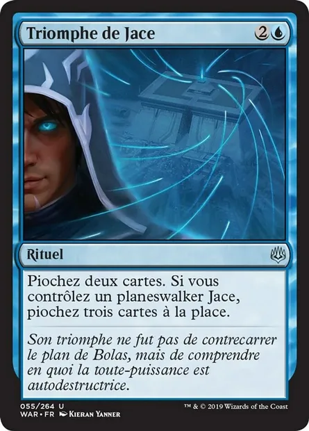 Triomphe de Jace, carte Magic WAR 55 — extension La guerre des Planeswalkers
