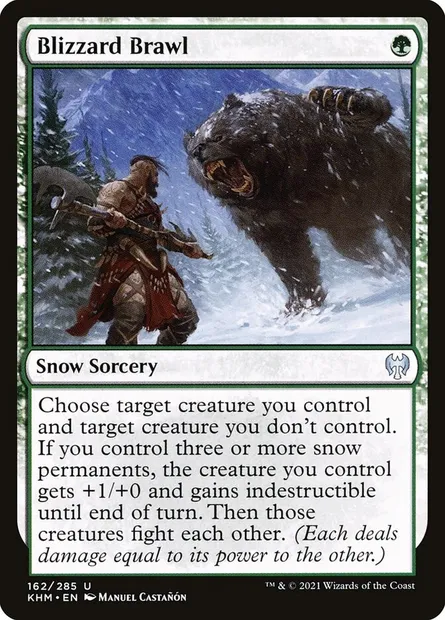 Blizzard Brawl, Magic card KHM 162 — Kaldheim set