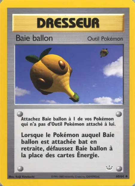 Baie ballon, carte Pokémon NR 60 — extension Neo Revelation