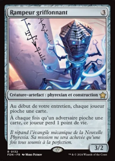 Rampeur griffonnant, carte Magic FDN 132 — extension Foundations