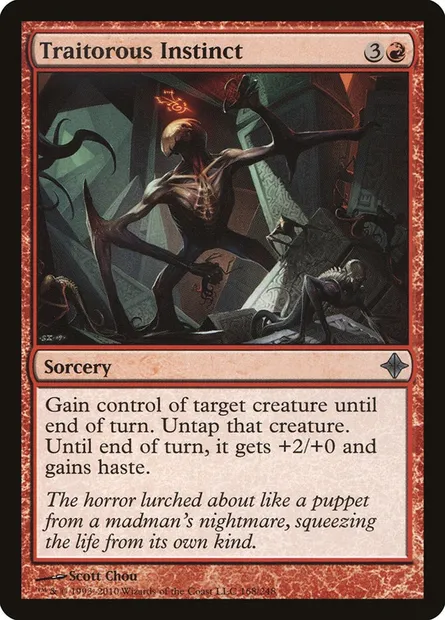 Traitorous Instinct, Magic card ROE 168 — Rise of the Eldrazi set