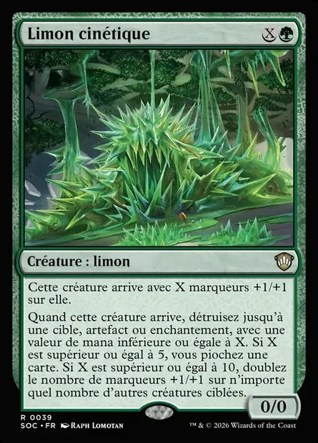 Limon cinétique, carte Magic SOC 39 — extension Secrets of Strixhaven Commander