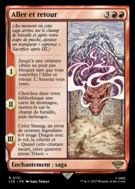 Aller et retour, carte Magic LTR 151 — extension Le Seigneur des Anneaux : chroniques de la Terre du Milieu