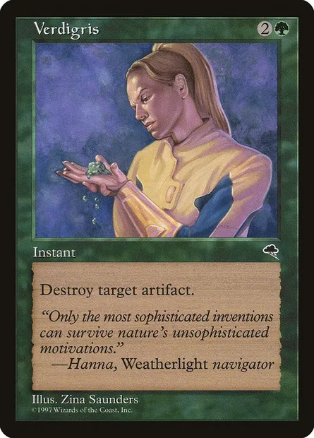 Vert-de-gris, carte Magic TMP 264 — extension Tempête
