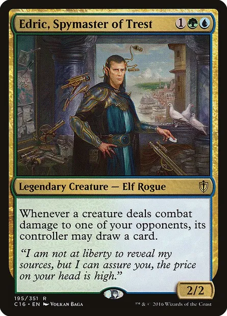 Edric, Spymaster of Trest, Magic card C16 195 — Commander 2016 set