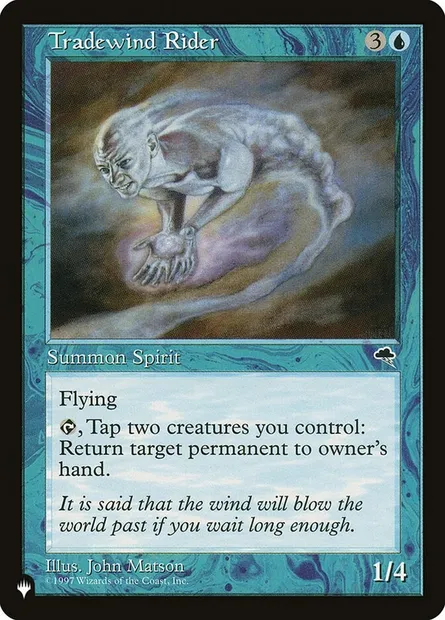 Tradewind Rider, Magic card PLST TMP-98 — The List set
