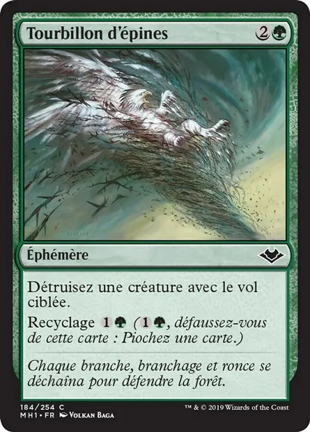 Tourbillon d'épines, carte Magic MH1 184 — extension Horizons du Modern