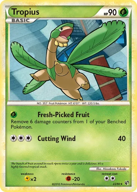 Tropius, Pokémon card UD 22 — Undaunted set