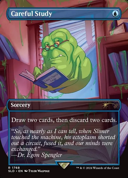 Étude attentive, carte Magic SLD 1768 — extension Secret Lair Drop