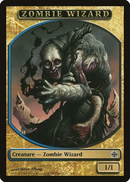 Zombie Wizard, Magic card TARB 4 — Alara Reborn Tokens set