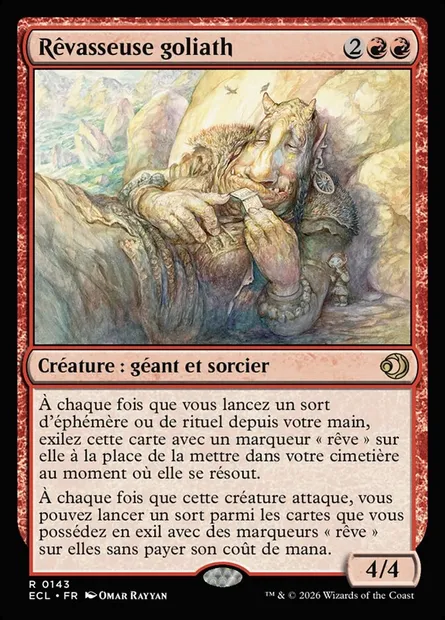 Rêvasseuse goliath, carte Magic ECL 143 — extension Lorwyn Eclipsed