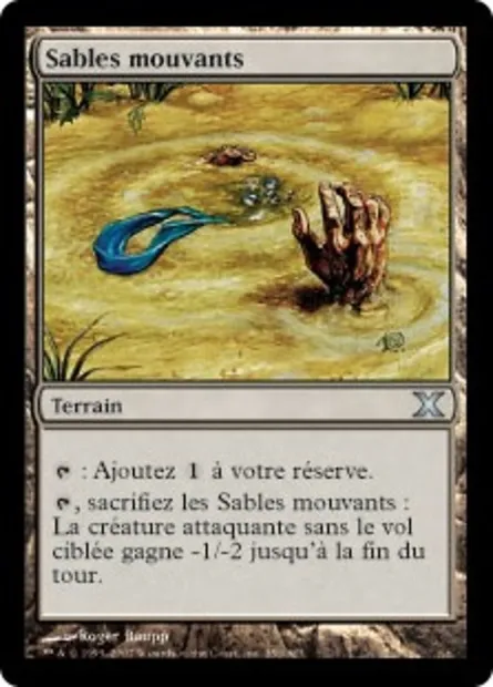 Sables mouvants, carte Magic 10E 356 — extension Dixième édition