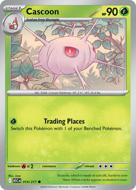 Cascoon, Pokémon card ASC 014 — Ascended Heroes set