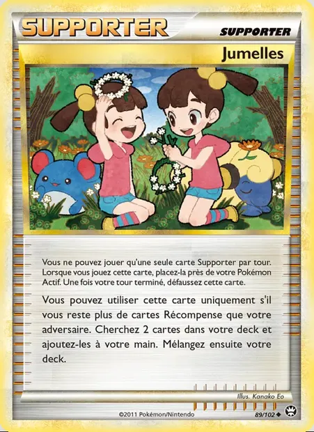 Jumelles, carte Pokémon TM 89 — extension Triomphant