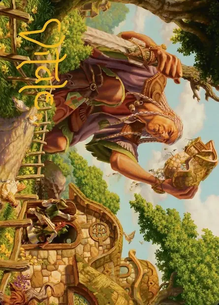 Curious Colossus // Curious Colossus, Magic card AECL 1 — Lorwyn Eclipsed Art Series set