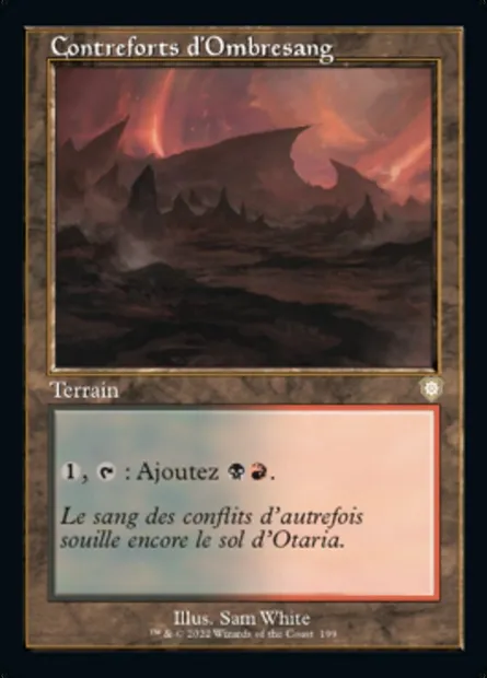 Contreforts d'Ombresang, carte Magic BRC 199 — extension The Brothers' War Commander