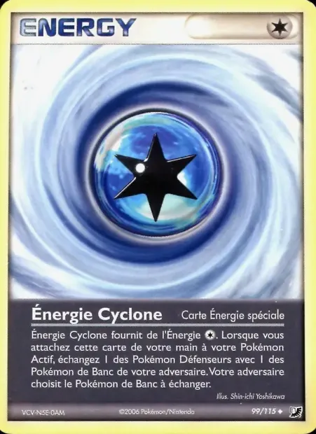 Énergie Cyclone, carte Pokémon UF 99 — extension EX Forces Cachées
