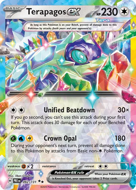 Terapagos ex, Pokémon card PRE 092 — Prismatic Evolutions set