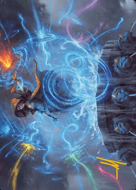 Flusterstorm // Flusterstorm, Magic card AMH3 54 — Modern Horizons 3 Art Series set