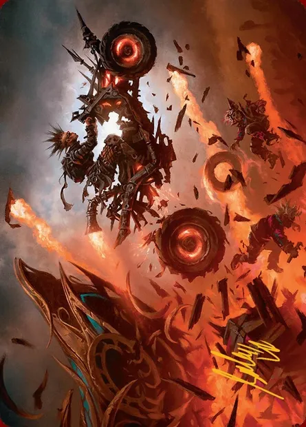 Gastal Blockbuster // Gastal Blockbuster, Magic card ADFT 19 — Aetherdrift Art Series set