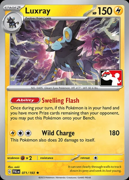 Luxray, Pokémon card PPS 071 — Play! Pokémon Prize Pack Series set