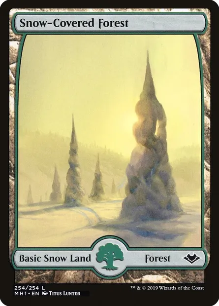 Snow-Covered Forest, Magic card MH1 254 — Modern Horizons set