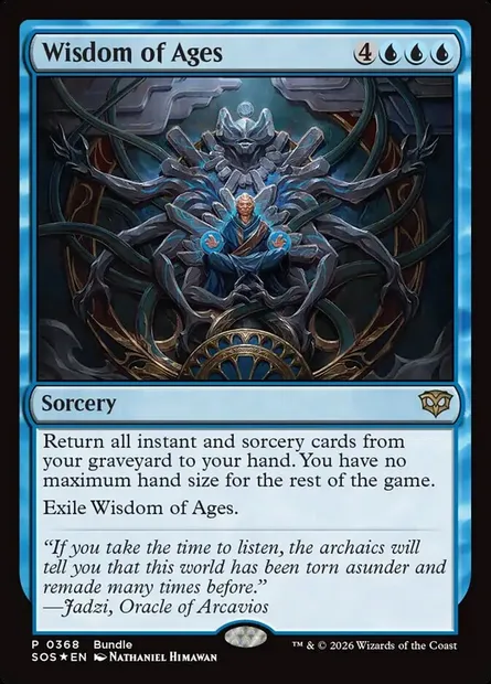 Wisdom of Ages, Magic card SOS 368 — Secrets of Strixhaven set