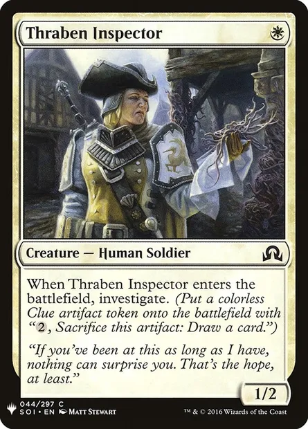 Thraben Inspector, Magic card PLST SOI-44 — The List set