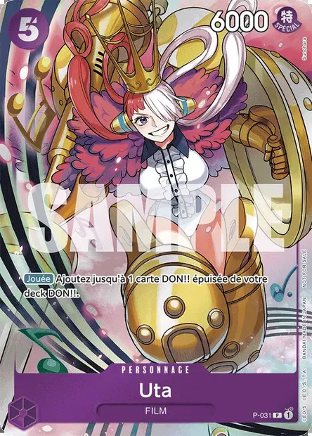 Uta, carte One Piece P-031 — extension Carte promo