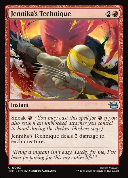 Jennika's Technique, Magic card TMT 93 — Teenage Mutant Ninja Turtles set