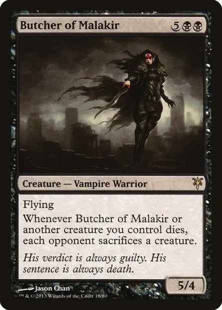 Butcher of Malakir, Magic card DDK 18 — Duel Decks: Sorin vs. Tibalt set