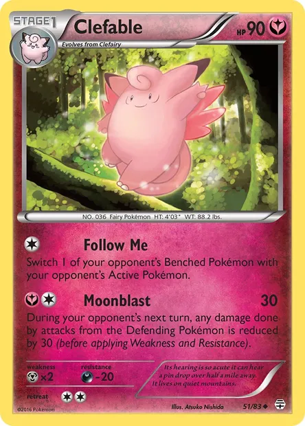 Clefable, Pokémon card GEN 51 — Generations set