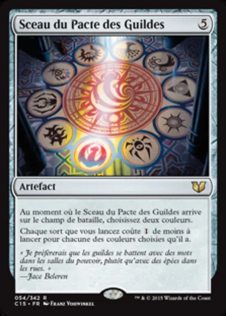 Sceau du Pacte des Guildes, carte Magic C15 54 — extension Commander 2015