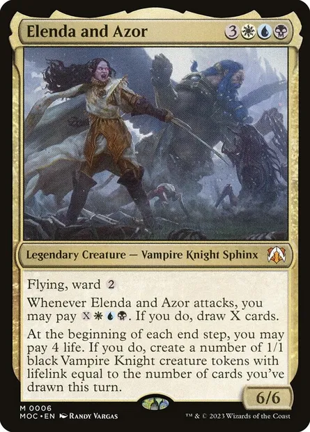 Elenda and Azor, Magic card MOC 6 — March of the Machine Commander set