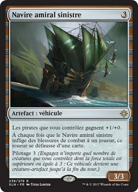 Navire amiral sinistre, carte Magic XLN 238 — extension Ixalan