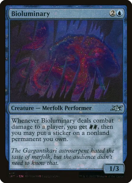 Bioluminary, Magic card UNF 324 — Unfinity set