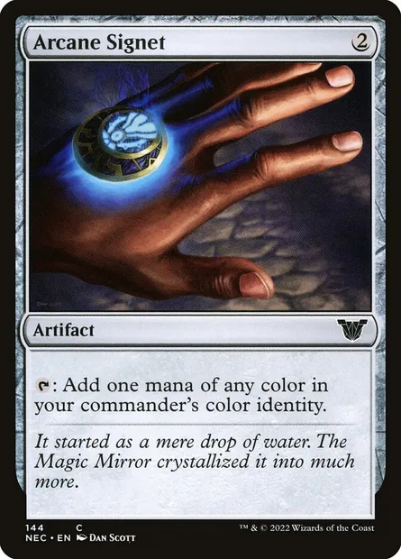 Arcane Signet, Magic card NEC 144 — Neon Dynasty Commander set