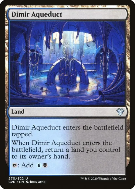 Dimir Aqueduct, Magic card C20 270 — Commander 2020 set