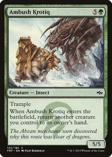 Ambush Krotiq, Magic card FRF 122 — Fate Reforged set