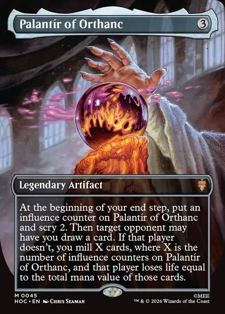 Palantír of Orthanc, Magic card HOC 45 — The Hobbit Eternal set