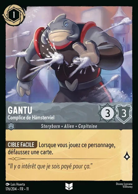 Gantu - Complice de Hämsterviel, carte Disney Lorcana CH11-176 — extension Givresort
