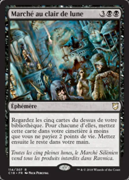 Marché au clair de lune, carte Magic C18 114 — extension Commander 2018