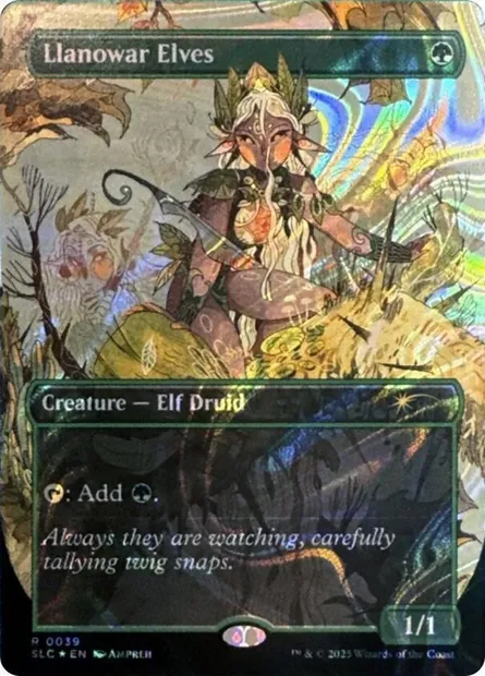Elfes de Llanowar, carte Magic SLC 39 — extension Secret Lair Countdown